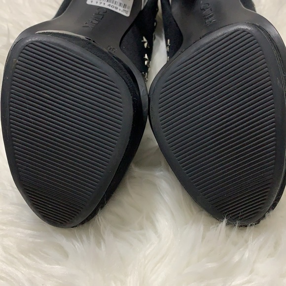 Catwalk high heel shoes with silver metal stars - Picture 6 of 7